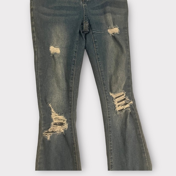 Distressed Flare Jeans - Picture 2 of 6